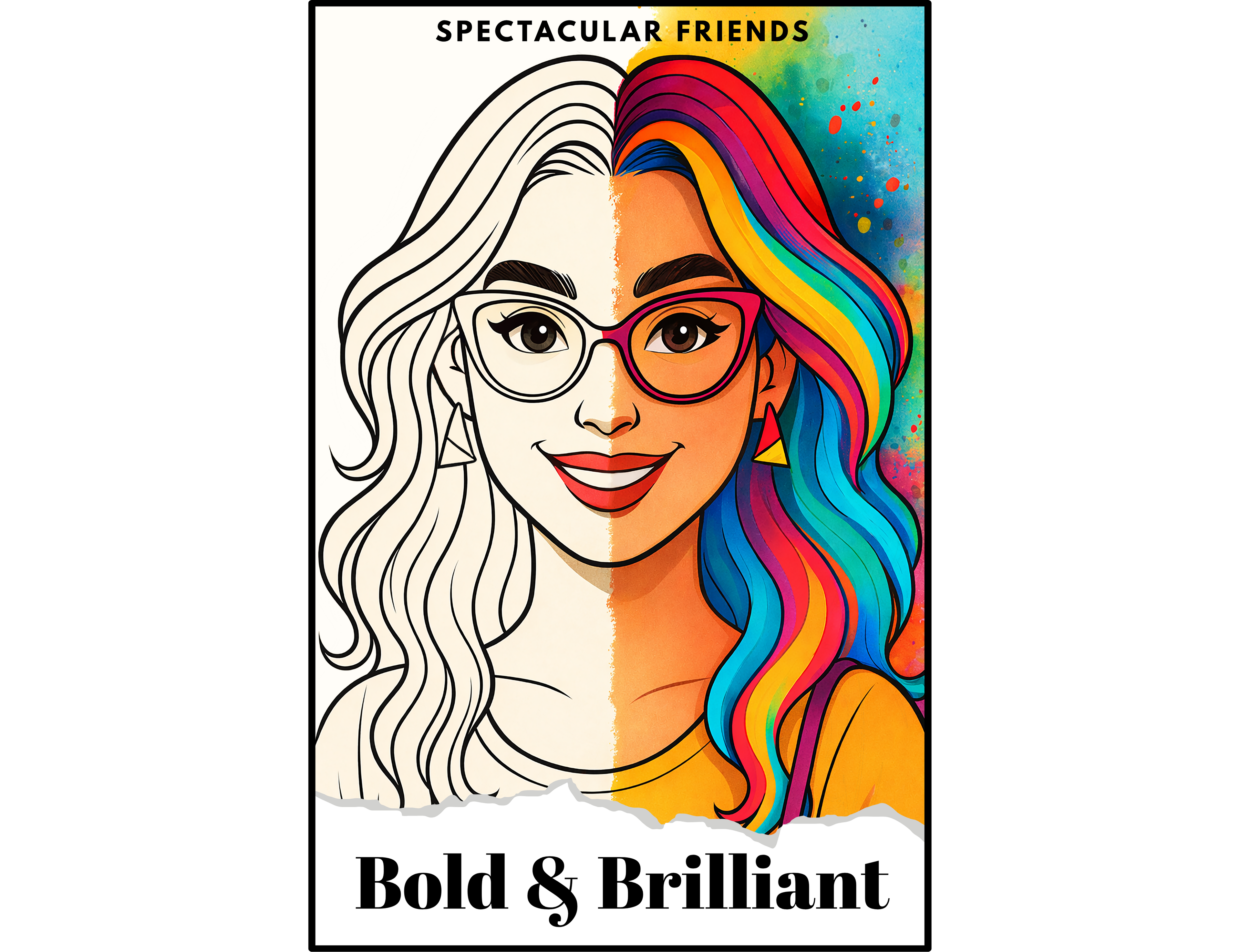 Spectacular Friends: Bold & Brilliant Coloring Book
